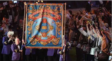  ??  ?? HONOUR: The Grimethorp­e Colliery Band performs at the 2012 London Olympics