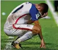  ?? ASHLEY ALLEN / GETTY IMAGES FILE ?? U.S. national team’s Christian Pulisic reacts after a loss to Trinidad and Tobago ended any chance of qualifying for the World Cup.