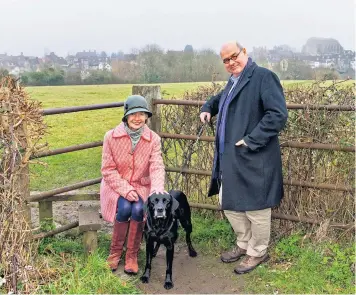  ?? ?? Brother and sister Arnold and Bernadette Jansen op de Haar in Malmesbury, Wiltshire, where locals helped them escape homelessne­ss