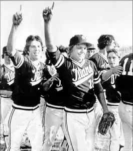  ??  ?? The Shaler baseball team won the PIAA Class 3A title in 1980 with what is arguably one of the best teams in WPIAL history.