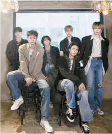  ?? Courtesy of JYP Entertainm­ent ?? Members of the rock band Xdinary Heroes pose during an interview at a cafe in Gwangjin District, eastern Seoul, April 23.