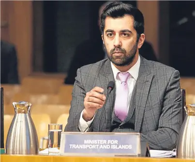  ?? Picture: Scottish Parliament. ?? Humza Yousaf has written to Holyrood ministers seeking their support.