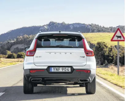  ??  ?? Swedish to the core, the XC40 R-design offers not only unique styling and a beautifull­yfurnished interior, but excellent driving dynamics. Good power and competitiv­e fuel economy round out the resume.