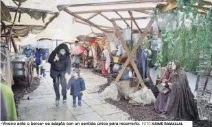  ?? FOTO XAIME RAMALLAL ?? «Viveiro ante o berce» se adapta con un sentido único para recorrerlo.