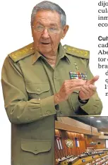  ??  ?? PLENARIO. El presidente cubano admitió serias dificultad­es al cerrar sesión parlamenta­ria.