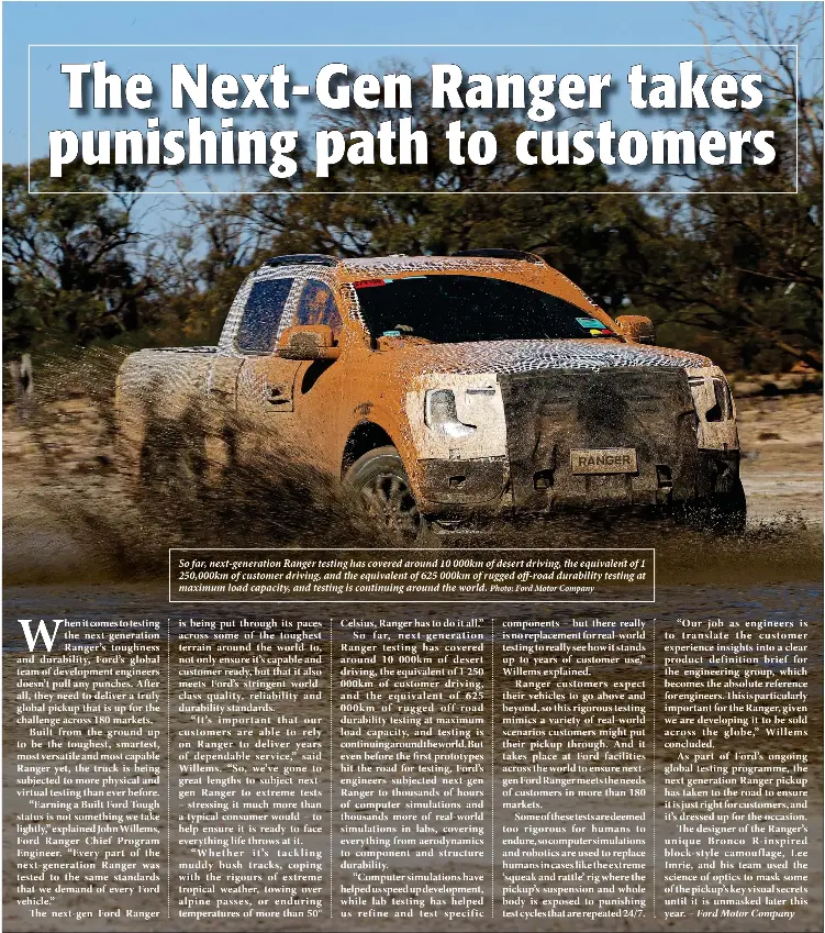 The Next-Gen Ranger takes punishing path to customers - PressReader