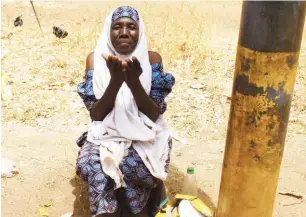  ??  ?? Another beggar in Kaduna