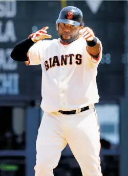  ?? Brant Ward / The Chronicle 2012 ?? Willie Mays played in a record 24 AllStar Games. He scored the winning run in 1961. Pablo Sandoval’s AllStar Game moment came in 2012.