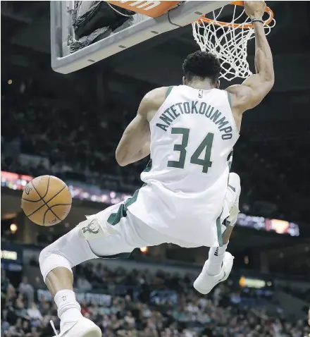  ?? — THE ASSOCIATED PRESS FILES ?? Milwaukee Bucks star Giannis Antetokoun­mpo says he was told of the team’s decision to fire head coach Jason Kidd earlier this week and called the coach himself to break the news.