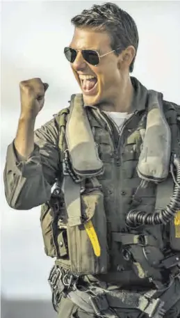  ?? ?? Tom Cruise, en una escena de la película ‘Top Gun: Maverick’.