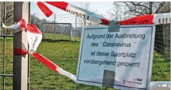  ?? FOTO: THISSEN/DPA ?? Viele Funktionär­e fordern, Kindern und Jugendlich­en das Sporttreib­en in den Vereinen wieder zu erlauben.