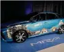  ?? AFP ?? Toyota. La Mirai a idrogeno