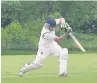  ??  ?? Huw Summerfiel­d batting for Fleetwood Hesketh.