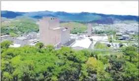  ??  ?? An aerial view of Shabanie Mashava Mine