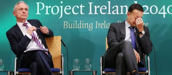  ??  ?? Taoiseach Leo Varadkar, pictured with new Communicat­ions Minister Richard Bruton, promised to make rural broadband a ‘personal crusade’