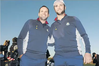  ?? FOTO: GETTU ?? Sergio García y Jon Rahm, un par de lujo en la Ryder Cup 2018, en la que debutará el jugador vasco