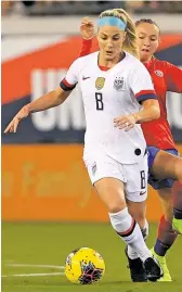 ?? SAM GREENWOOD/GETTY IMAGES ?? Julie Ertz helped lead the U.S. women’s national team to a World Cup title this year.