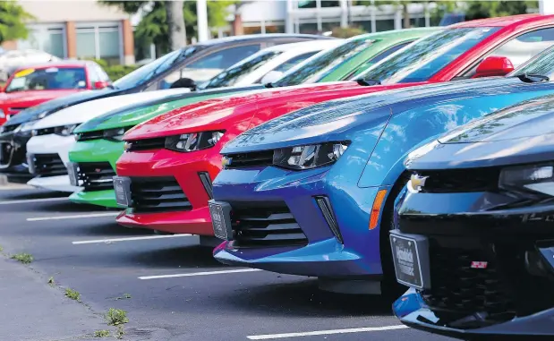  ?? — STEVE HELBER / THE ASSOCIATED PRESS ?? Canadian auto analyst Dennis DesRosiers says it’s the relative affordabil­ity of cars that is driving sales growth.