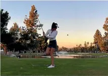  ?? SUPPLIED ?? US-based Kiwi golfer and trick shot star Tania Tare.