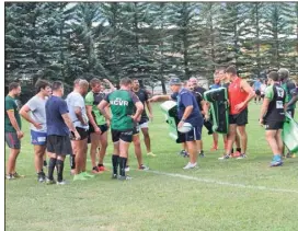  ?? (Photo J.-J. N.) ?? Les Verts et Noirs, pour cette première en Fédérale , n’ont nullement l’intention de courber l’échine contre Martigues.