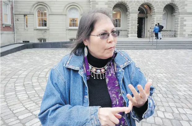  ?? DIANA MEHTA / THE CANADIAN PRESS ?? Marcia Brown Martel is the plaintiff in a suit over the so- called ’60s Scoop, in which Indigenous children were forcibly removed from their families. Ottawa has engaged in an extraordin­ary 11th-hour government attempt to stop a judge from ruling on an...