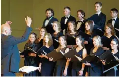  ?? Foto: Universitä­t Augsburg ?? Der Kammerchor der Universitä­t Augsburg fliegt im März mit seinem Dirigenten An dreas Becker nach Südamerika.