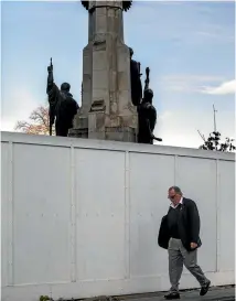  ??  ?? RSA President Pete Dawson says leaving a WWI memorial in a ‘‘derelict state in what looks to be a bomb site’’ is ‘‘despicable’’.