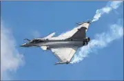  ??  ?? Former defence minister says original deal’s ‘Make in India’ component that aimed to build 108 jets at home is gone. AP FILE