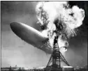  ?? Photo: The Hindenburg ablaze, 1937. ??