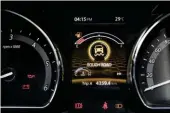  ??  ?? Left: Knob on the centre console to pick drive modes. Above: Colour display shows you what mode the Hexa is on. Also best not to off-road on an empty tank!