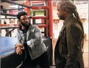  ?? EPIX ?? Filmmaker and Oakland native Ryan Coogler, left, chats with Elvis Mitchell in Oakland’s King’s Boxing Gym during an episode of “Elvis Goes There” airing Monday on Epix.