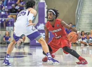  ?? SEAN POKORNY, USA TODAY SPORTS ?? Point guard Paris Lee (1) has helped Illinois State to an 18-4 start that includes a 10-0 mark in Missouri Valley Conference games.