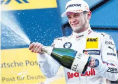 ?? Foto: dpa ?? Sieg am Samstag, Platz drei am Sonntag – Marco Wittmann bewies auf dem Nürburgrin­g seine Klasse.