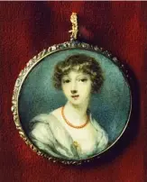  ??  ?? Sophia, Lady Berwick, by Richard Cosway, 1812.