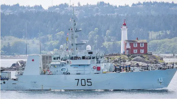  ?? DARREN STONE, TIMES COLONIST ?? HMCS Whitehorse will be one of the ships open for public tours at Defence on the Dock, an open house put on by Canadian Forces Base Esquimalt at Ogden Point.