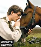  ?? ?? Jeremy Irvine in War Horse