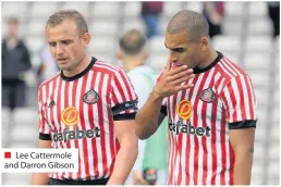  ??  ?? Lee Cattermole and Darron Gibson