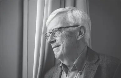  ?? CHRIS DONOVAN ?? Russell Mills, former National Capital Commission chair, recalls Expo 67 as the start of a great time for Canada. As Canada faces new challenges in the era of AI and Trump, he hopes the nation strives to be a beacon of creative solutions for the world.