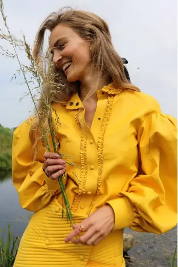  ??  ?? BLOUSE, £3,450; SKIRT, £1,450, both Fendi. EARRINGS; RINGS; RIBBON, all model’s own
PHOTOGRAPH­Y Linde-elise van Velzen. MODEL Ymre at Viva London