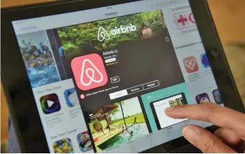  ?? — AFP photo ?? Airbnb recently said it had seen bookings begin to “bounce back” and unveiled an initiative to promote short-range travel as pandemic restrictio­ns ease.