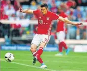  ?? REUTERS PHOTO ?? Bayern Munich’s Robert Lewandowsk­i is the top scorer in the Bundesliga this season with 30 goals. n