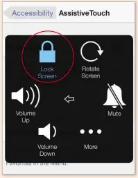  ??  ?? If your iphone 4’s power button is broken, you can use touchscree­n controls to switch it off