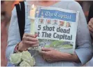  ?? MARK WILSON/GETTY IMAGES ?? The killings at the Capital Gazette came after years of vitriol from the suspect.