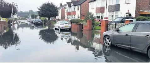  ?? Marianne Blackham-Perry ?? ● Residents on Verulam Road in Churchtown found that their road was under water last week