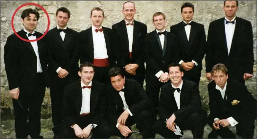  ??  ?? Power players: Andy Burnham, circled, with the Demon Eyes football team of New Labour insiders at Westminste­r in the 1990s