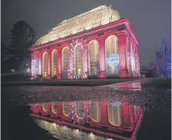  ??  ?? A cathedral of light and a light show at the Victorian Palm House are among the offerings in the Royal Botanic Garden Edinburgh