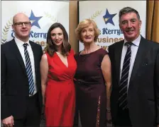  ??  ?? The McDonald family of Woodlands Caravan Park finalists in the Best Tourism Award at The Kerryman Business Award on Friday night.