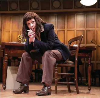  ?? Yi-Chin Lee / Houston Chronicle ?? Singer Suzanne Vega portrays writer Carson McCullers in “Lover, Beloved” at the Alley Theatre.