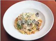  ?? JOURNAL SENTINEL MICHAEL SEARS, MILWAUKEE ?? A pasta likely will be on the Diplomat's concise, changing menu; here, the house tagliatell­e in winter-squash ragu for fall.