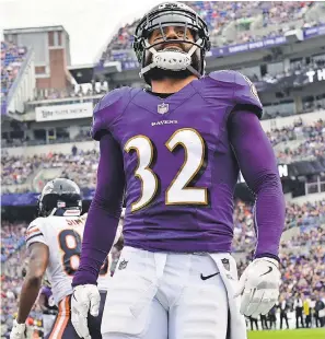  ??  ?? Safety Eric Weddle and the rest of the Baltimore defense have posted three shutouts this season. TOMMY GILLIGAN/USA TODAY SPORTS